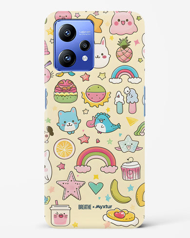 Happy Stickers [BREATHE] Hard Case Phone Cover (Realme)
