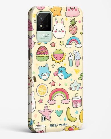 Happy Stickers [BREATHE] Hard Case Phone Cover (Realme)