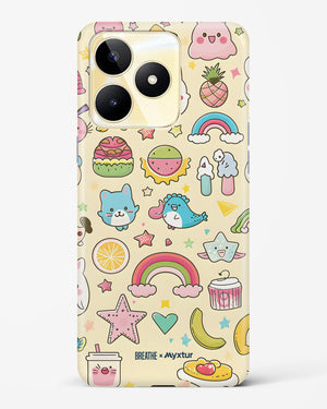 Happy Stickers [BREATHE] Hard Case Phone Cover (Realme)