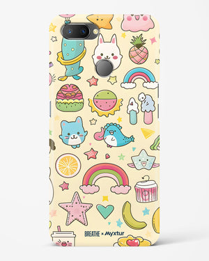 Happy Stickers [BREATHE] Hard Case Phone Cover (Realme)