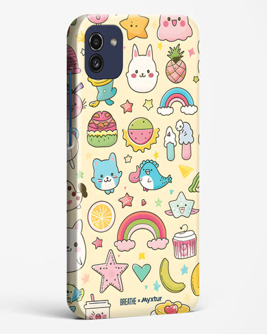 Happy Stickers [BREATHE] Hard Case Phone Cover (Samsung)