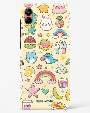 Happy Stickers [BREATHE] Hard Case Phone Cover (Samsung)