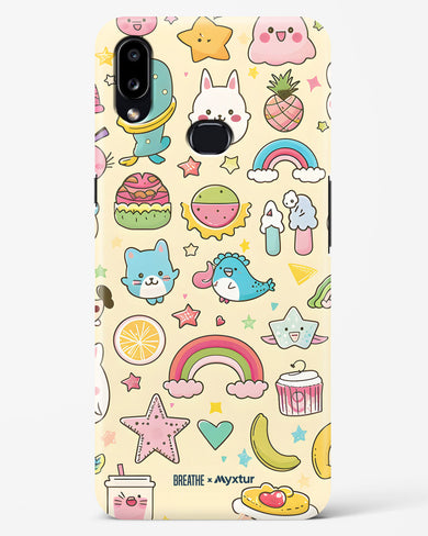 Happy Stickers [BREATHE] Hard Case Phone Cover-(Samsung)