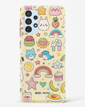 Happy Stickers [BREATHE] Hard Case Phone Cover (Samsung)