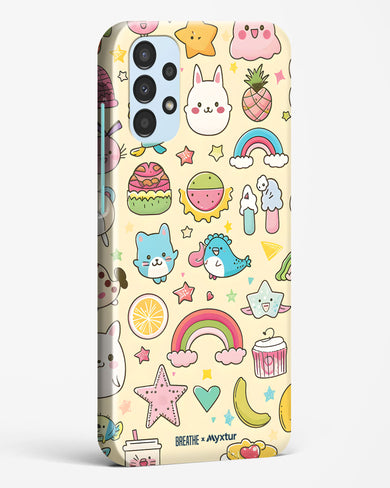 Happy Stickers [BREATHE] Hard Case Phone Cover (Samsung)