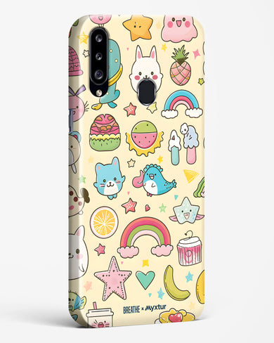 Happy Stickers [BREATHE] Hard Case Phone Cover-(Samsung)