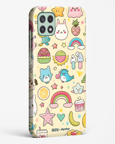 Happy Stickers [BREATHE] Hard Case Phone Cover-(Samsung)