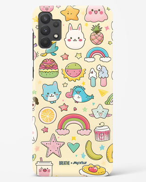 Happy Stickers [BREATHE] Hard Case Phone Cover (Samsung)