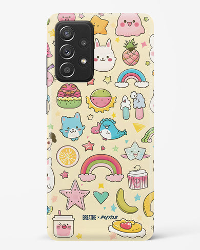 Happy Stickers [BREATHE] Hard Case Phone Cover-(Samsung)