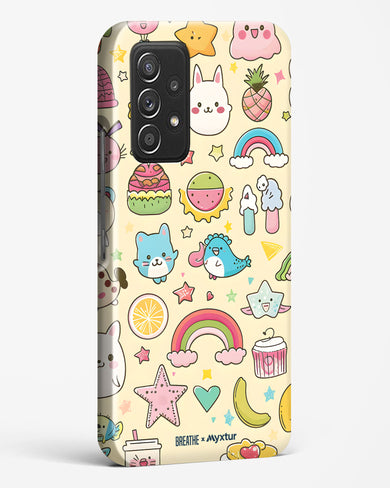 Happy Stickers [BREATHE] Hard Case Phone Cover-(Samsung)