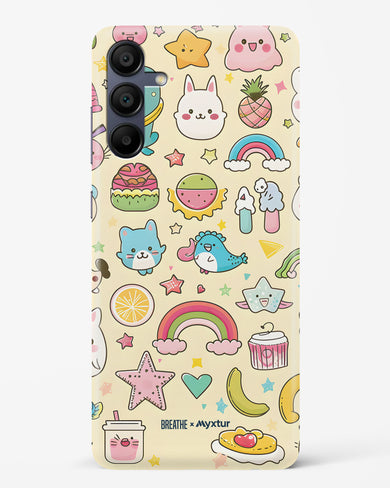 Happy Stickers [BREATHE] Hard Case Phone Cover (Samsung)