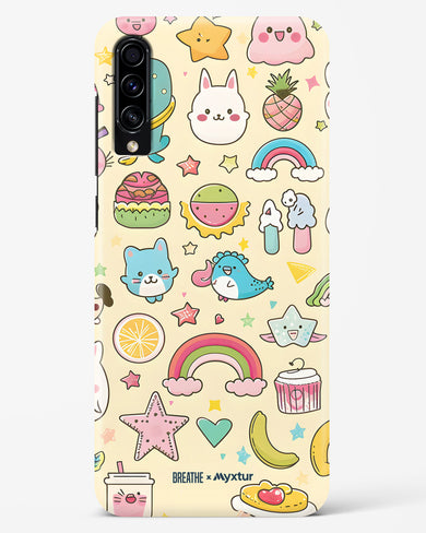 Happy Stickers [BREATHE] Hard Case Phone Cover (Samsung)