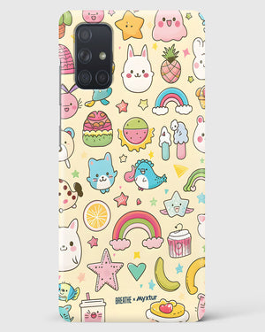 Happy Stickers [BREATHE] Hard Case Phone Cover (Samsung)
