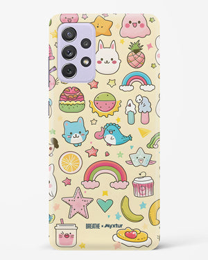 Happy Stickers [BREATHE] Hard Case Phone Cover (Samsung)