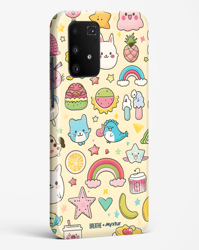 Happy Stickers [BREATHE] Hard Case Phone Cover (Samsung)