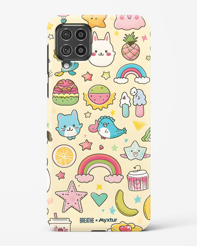 Happy Stickers [BREATHE] Hard Case Phone Cover-(Samsung)