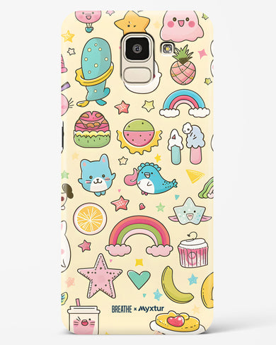 Happy Stickers [BREATHE] Hard Case Phone Cover-(Samsung)