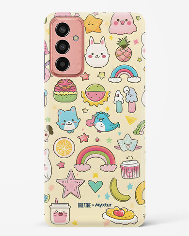 Happy Stickers [BREATHE] Hard Case Phone Cover-(Samsung)