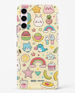 Happy Stickers [BREATHE] Hard Case Phone Cover-(Samsung)