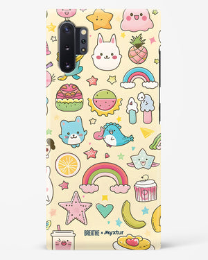 Happy Stickers [BREATHE] Hard Case Phone Cover (Samsung)