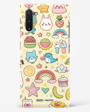 Happy Stickers [BREATHE] Hard Case Phone Cover (Samsung)