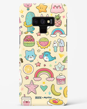 Happy Stickers [BREATHE] Hard Case Phone Cover (Samsung)
