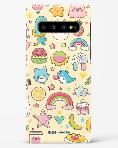 Happy Stickers [BREATHE] Hard Case Phone Cover-(Samsung)