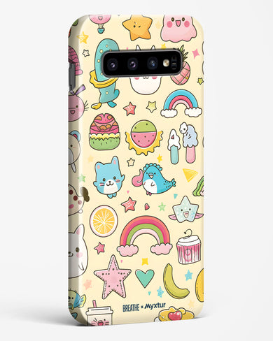 Happy Stickers [BREATHE] Hard Case Phone Cover-(Samsung)