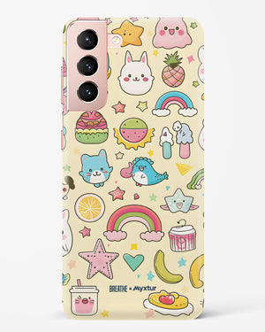 Happy Stickers [BREATHE] Hard Case Phone Cover (Samsung)