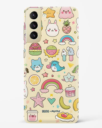 Happy Stickers [BREATHE] Hard Case Phone Cover-(Samsung)