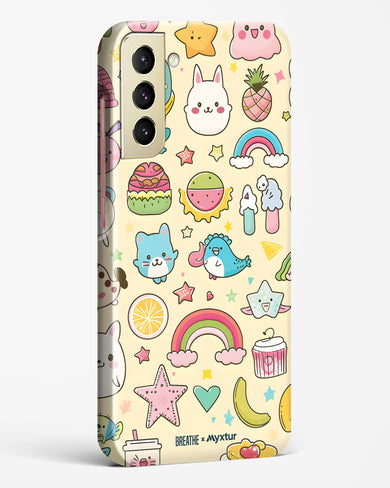 Happy Stickers [BREATHE] Hard Case Phone Cover-(Samsung)