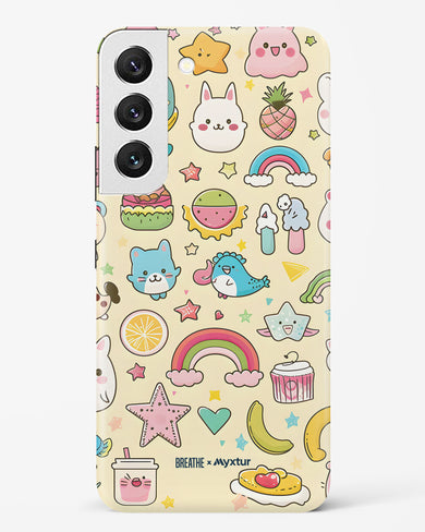 Happy Stickers [BREATHE] Hard Case Phone Cover-(Samsung)