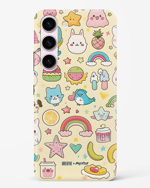 Happy Stickers [BREATHE] Hard Case Phone Cover-(Samsung)