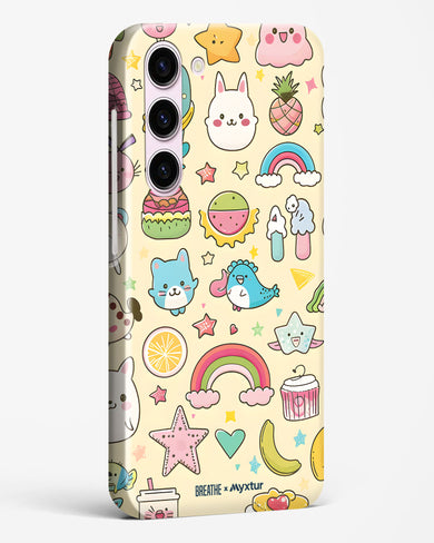 Happy Stickers [BREATHE] Hard Case Phone Cover-(Samsung)