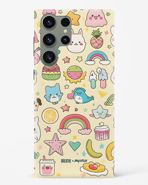 Happy Stickers [BREATHE] Hard Case Phone Cover (Samsung)