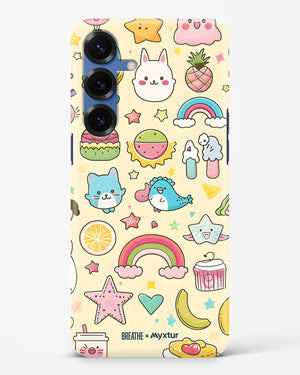 Happy Stickers [BREATHE] Hard Case Phone Cover (Samsung)