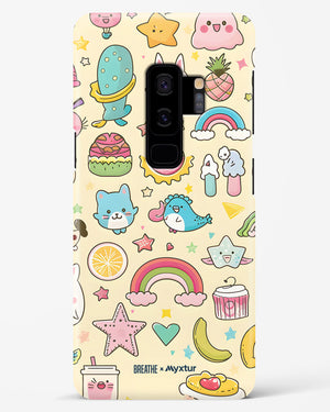 Happy Stickers [BREATHE] Hard Case Phone Cover (Samsung)