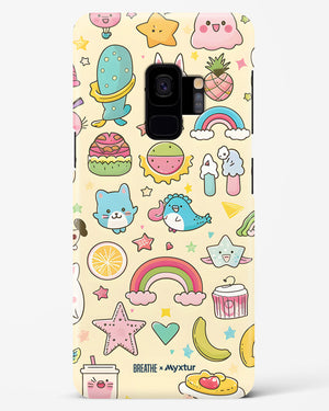Happy Stickers [BREATHE] Hard Case Phone Cover (Samsung)
