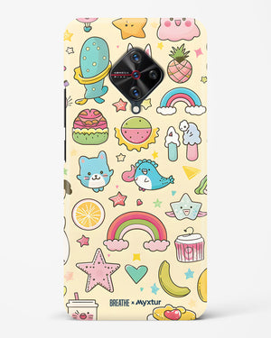 Happy Stickers [BREATHE] Hard Case Phone Cover (Vivo)