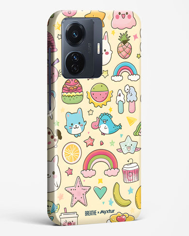 Happy Stickers [BREATHE] Hard Case Phone Cover (Vivo)