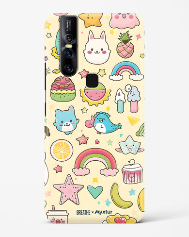 Happy Stickers [BREATHE] Hard Case Phone Cover (Vivo)