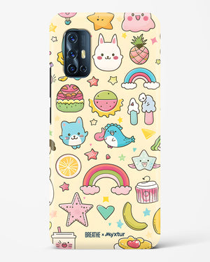 Happy Stickers [BREATHE] Hard Case Phone Cover (Vivo)