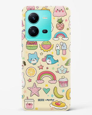 Happy Stickers [BREATHE] Hard Case Phone Cover (Vivo)