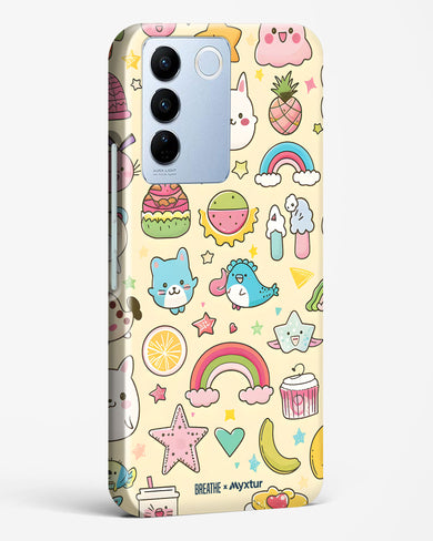 Happy Stickers [BREATHE] Hard Case Phone Cover (Vivo)