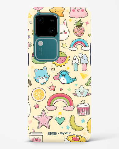 Happy Stickers [BREATHE] Hard Case Phone Cover (Vivo)