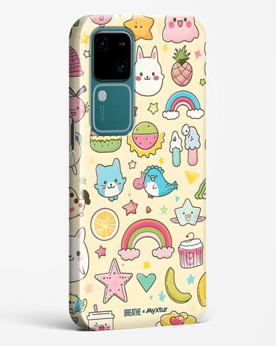 Happy Stickers [BREATHE] Hard Case Phone Cover (Vivo)