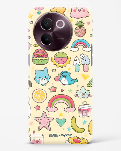 Happy Stickers [BREATHE] Hard Case Phone Cover (Vivo)