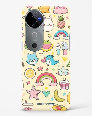 Happy Stickers [BREATHE] Hard Case Phone Cover (Vivo)