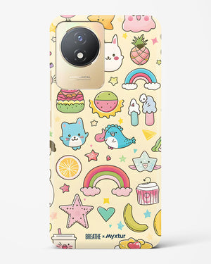 Happy Stickers [BREATHE] Hard Case Phone Cover (Vivo)