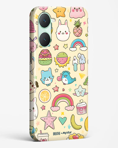Happy Stickers [BREATHE] Hard Case Phone Cover (Vivo)